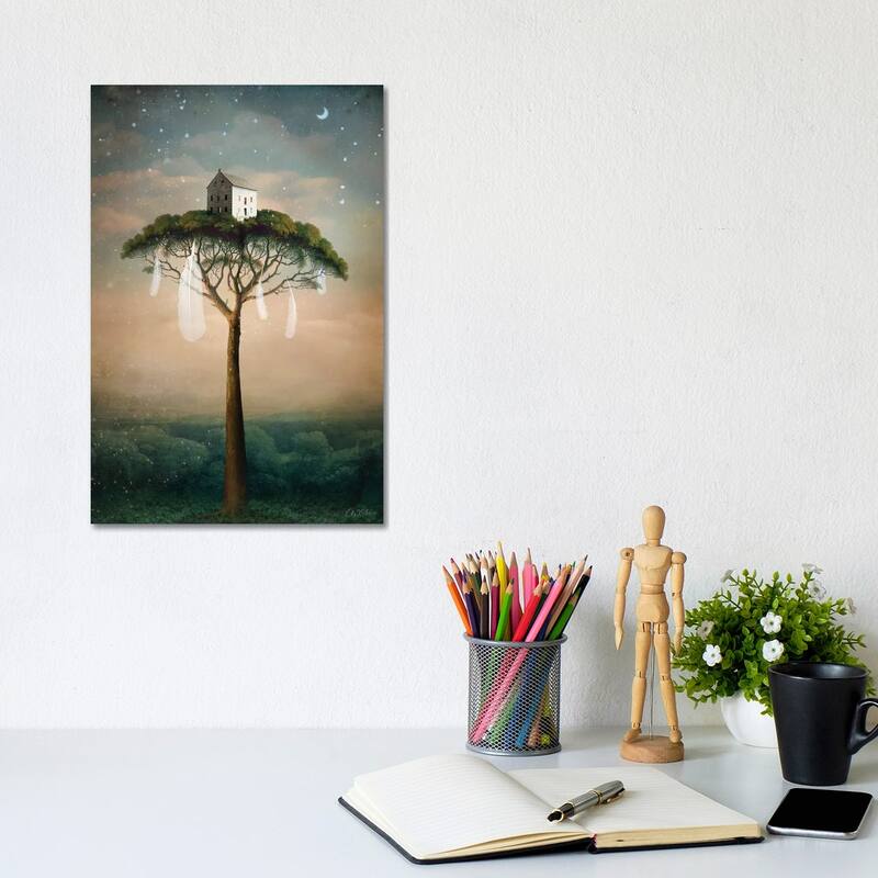 iCanvas "Dreamhouse" by Catrin Welz-Stein Canvas Print - 12x8x0.75