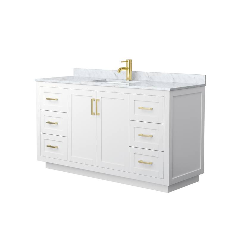 Wyndham Collection Miranda 60" Free Standing Single Basin Vanity Set