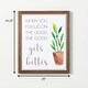 preview thumbnail 4 of 2, Sullivans Inspirational Botanical Art 24.25"H Multicolored - 20"L x 2"W x 24.25"H