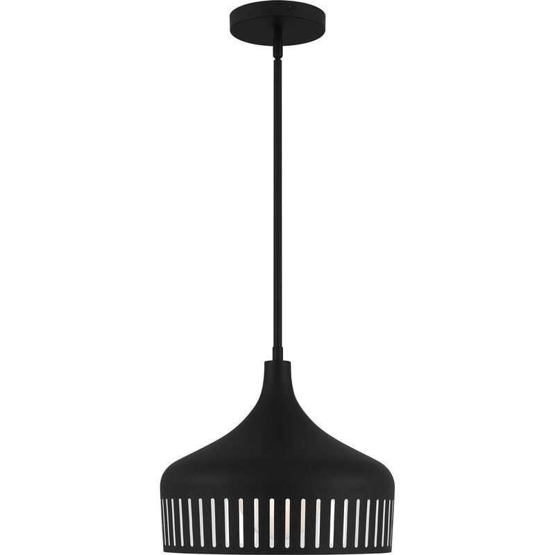 Keagan 1-Light Matte Black Pendant Light