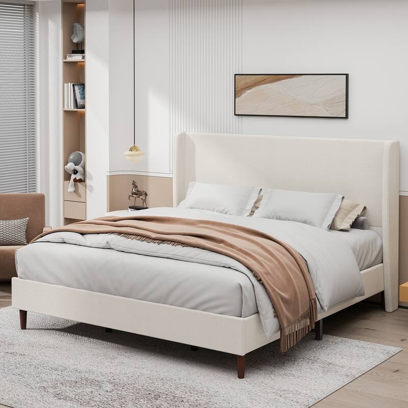 Upholstered Platform Bed Frame Bedroom Platform Bed