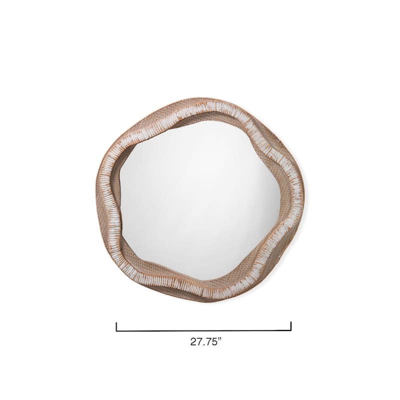 Alden Décor Yael Organic Rattan Mirror
