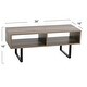 preview thumbnail 23 of 26, Household Essentials Rectangular TV Stand Coffee Table and Storage - 15.8"L x 39.4"W x 15.8"H