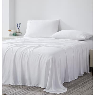 Premium Luxury 100-percent Bamboo Viscose 21-inch Extra Deep Pocket 4-piece Bed Sheet Set