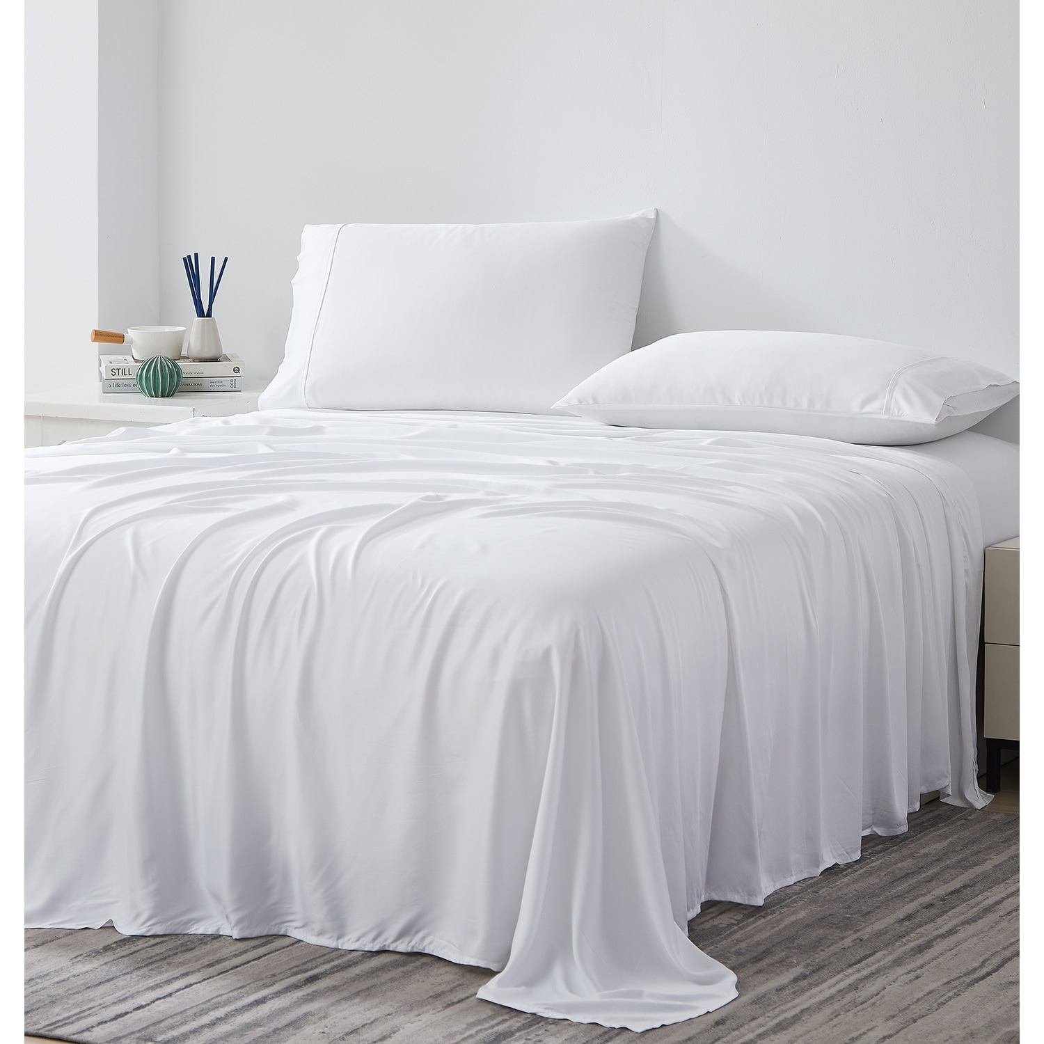 Premium Luxury 100-percent Bamboo Viscose 21-inch Extra Deep Pocket 4-piece Sheet Set