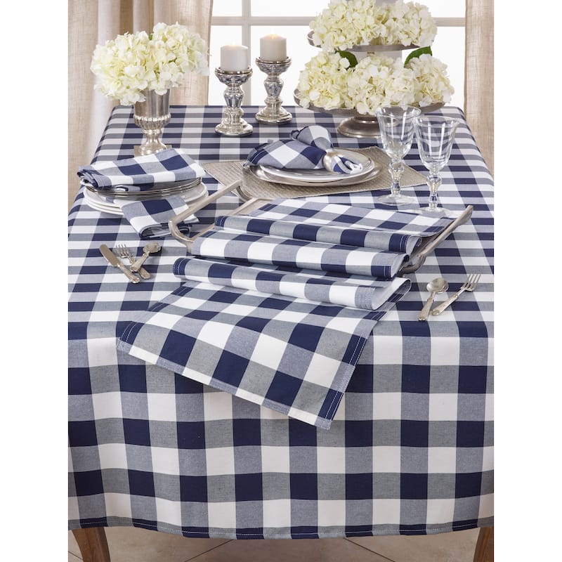 Buffalo Plaid Cotton Blend Table Runner