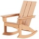 preview thumbnail 10 of 8, Shoreside Modern Eco-Friendly All Weather Poly Adirondack Rocking Chair