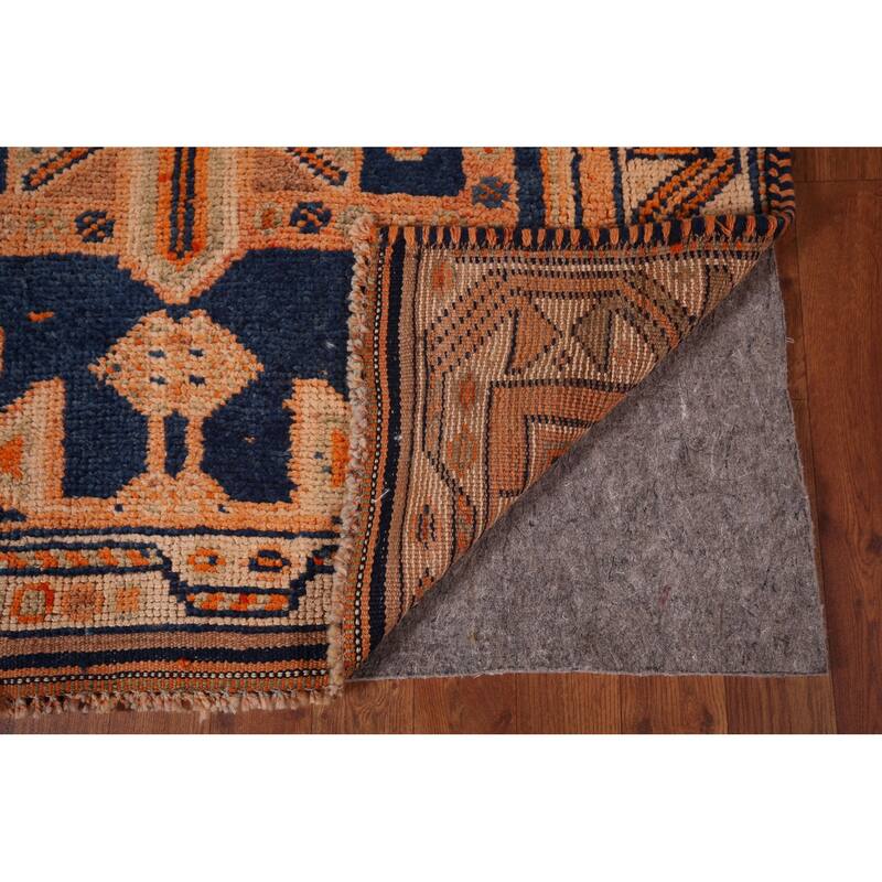 Handmade Transitional Oushak Turkish Vintage Runner Rug - 3'8"x 12'4"