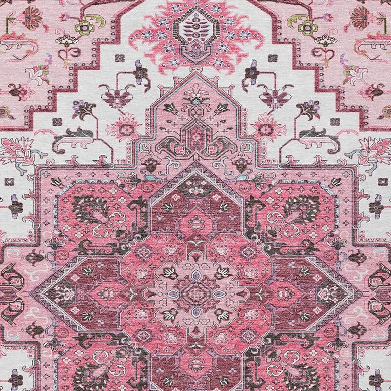 HomeRoots Oriental Traditional Rectangle Outdoor Rug