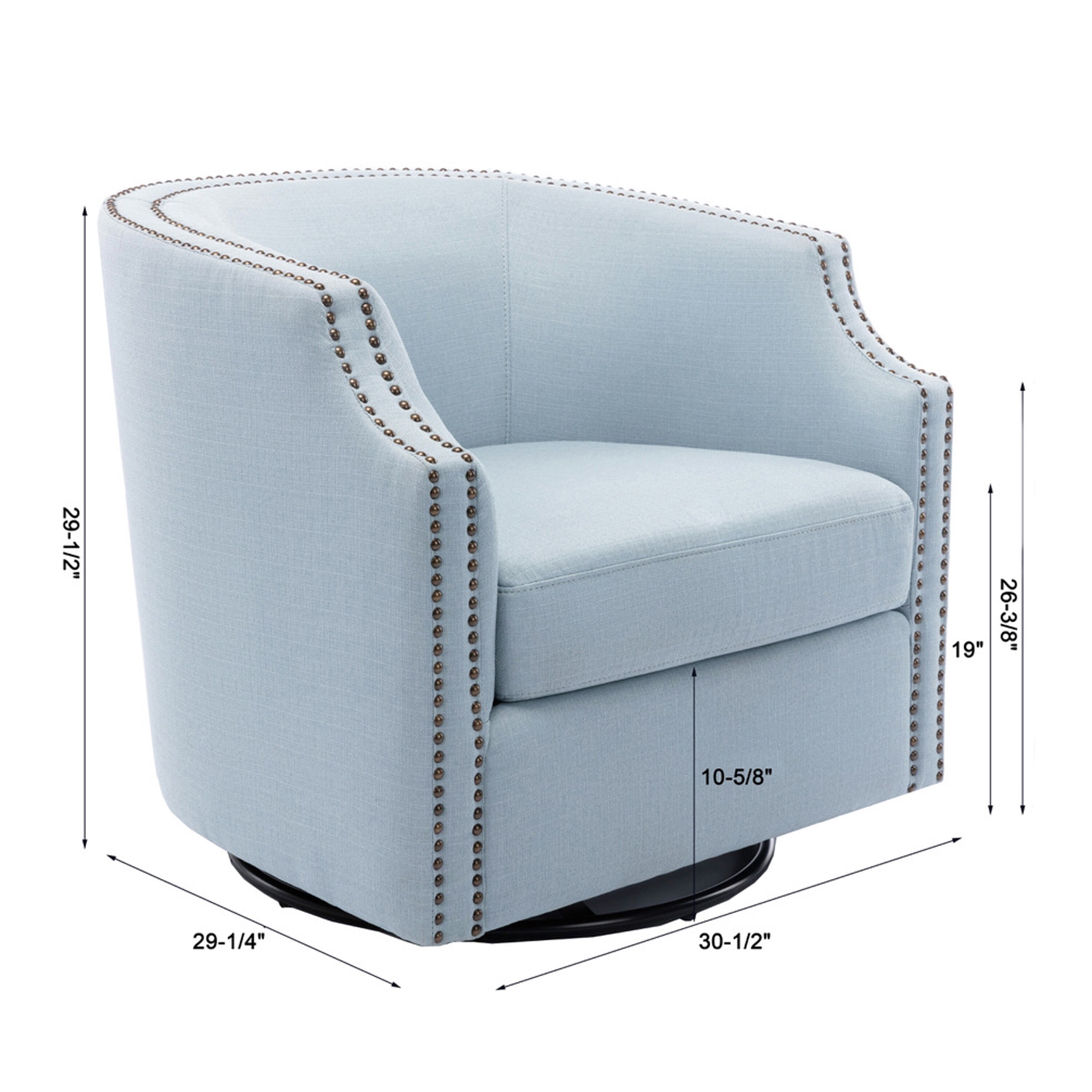 Berwick barrel sales swivel chair