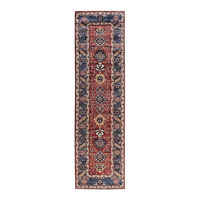 Serapi One-of-a-Kind Hand-Knotted Runner Rug - Red, 2' 9" x 9' 10" - 2' 9" x 9' 10"