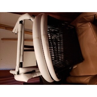 Corvus Sarcelles Woven Wicker Patio Chairs (Set of 2)