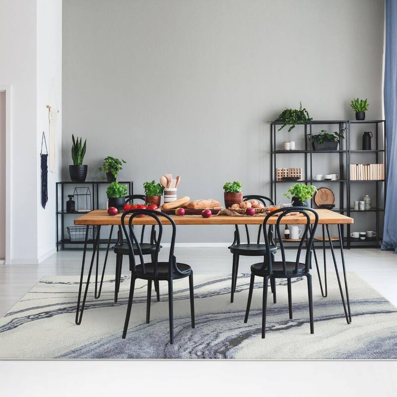 Luxe Weavers Modern Abstract Marbled Area Rug, Indoor Carpet