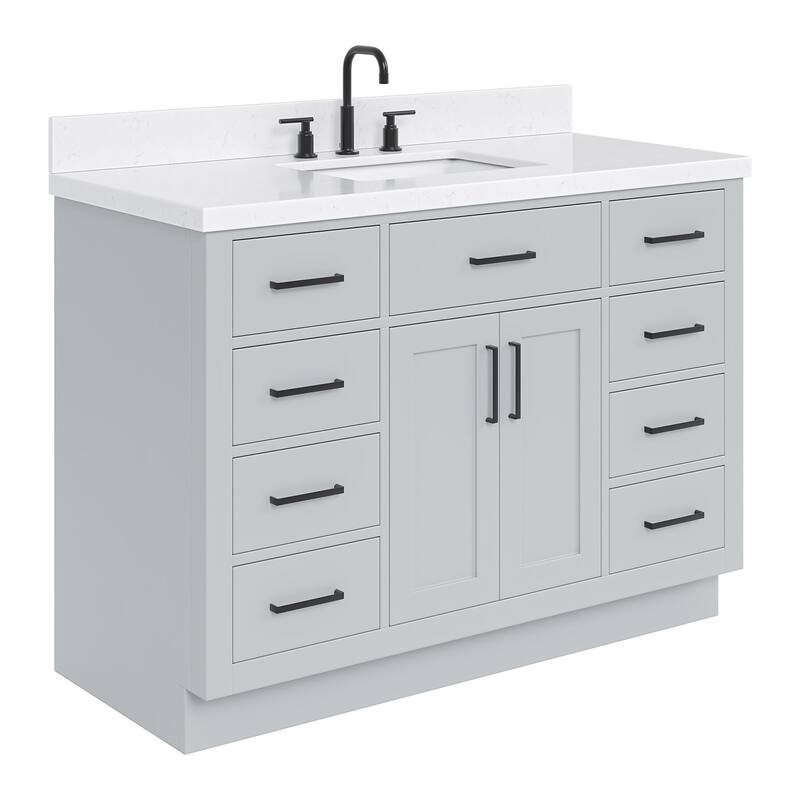 Ariel T048SCQRVO Hepburn 48" Free Standing Single Basin Vanity Set