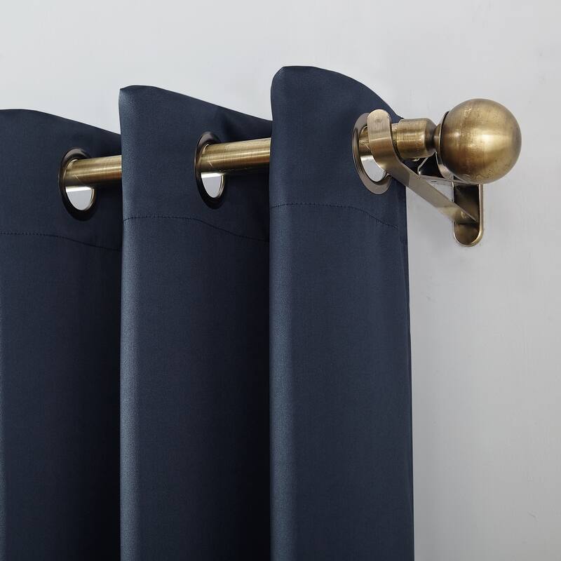Sun Zero Oslo Theater Grade Extreme Total Blackout Grommet Curtain Panel, Single Panel