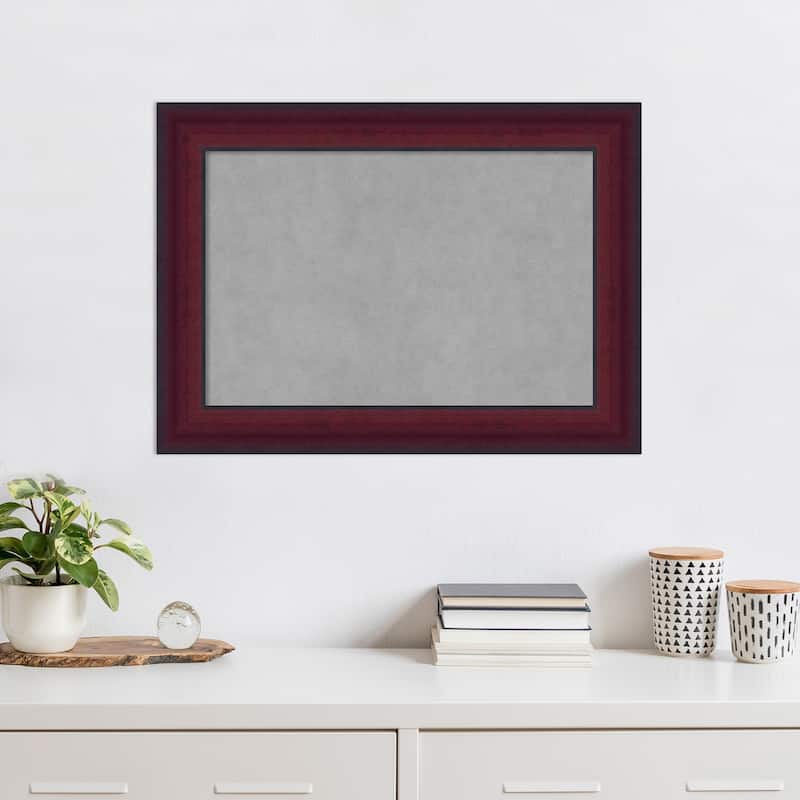 Amanti Art Canterbury Cherry Framed Magnetic Board