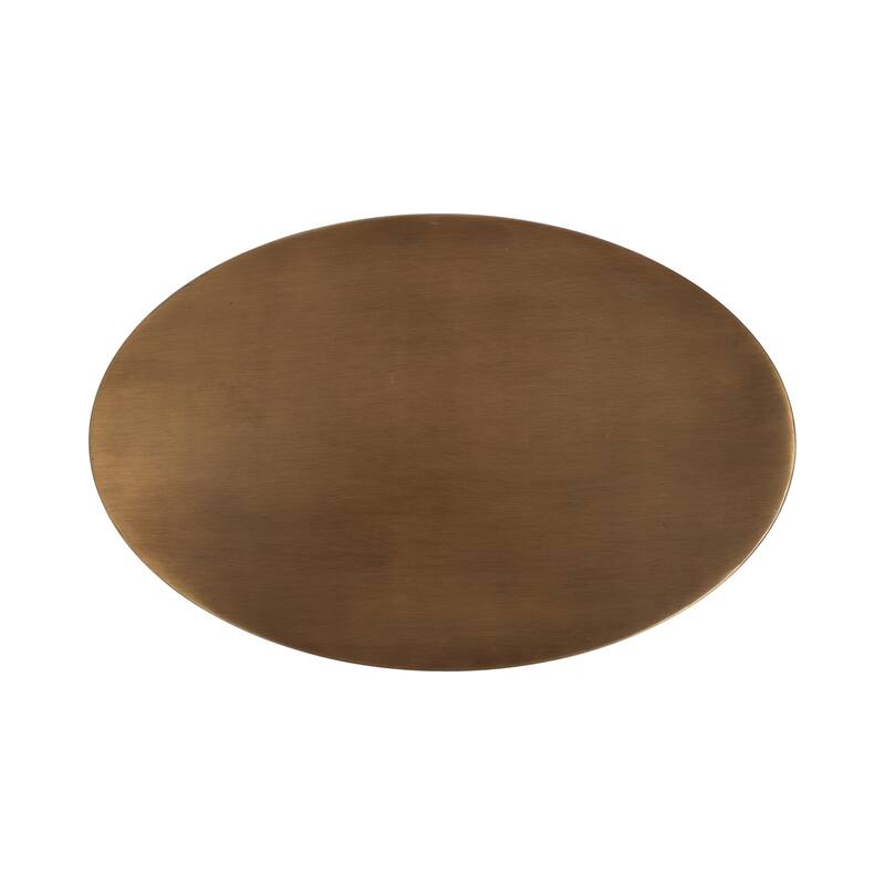 Kate and Laurel Natalli Metal Oval C-Table