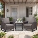 preview thumbnail 69 of 120, Gymojoy 24"x24"x6" Thick Cushions & Pillows Set - Deep Seat Indoor/Outdoor Water & Fade Resistant