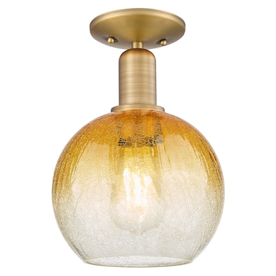 Innovations Lighting Downtown Urban - Brookhaven Globe - 1 Light 8" Semi-Flush Mount Light