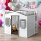 preview thumbnail 2 of 30, Twin Size House Loft Bed With Ladder and Guaranteed, Stability, White+Gray