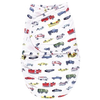 Hudson Baby Plush Faux Fur Swaddle Wrap, Going Places, 0-3 Months - Going Places - 0-3 Months