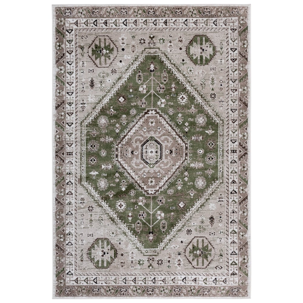 SAFAVIEH Bayside Machine Washable Surmeli Shabby Chic Rug