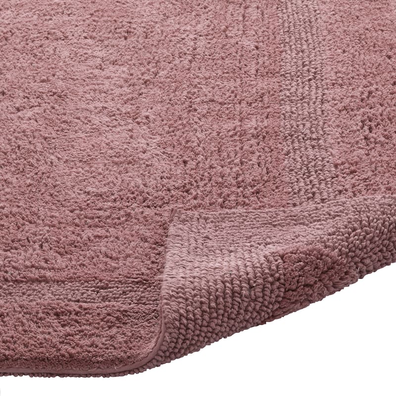 Better Trends Bath Rugs 100% Cotton Reversible Highly Water Absorbent Bathroom Rug for Shower, Sink, Bath Mats - Lux Collection
