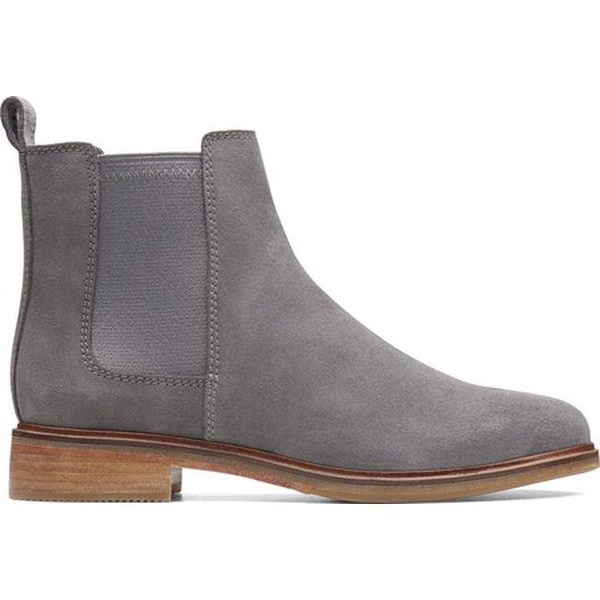 clarks gray ankle boots