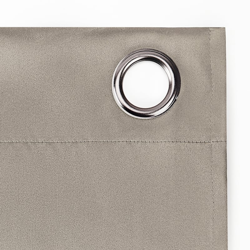 Sun Zero Sheridan Dual-Sided Magnetic Closure Total Blackout Grommet 2-Piece Curtain Panel Pair