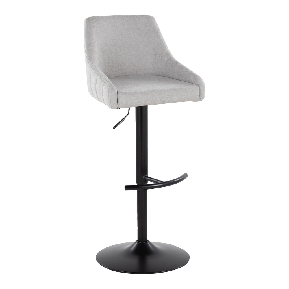 Porch & Den Hadley Adjustable Bar Stool with Rounded T Footrest (Set of 2)