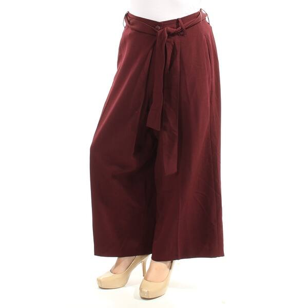 Shop Anne Klein Womens Maroon Pants Size 10 Free Shipping On