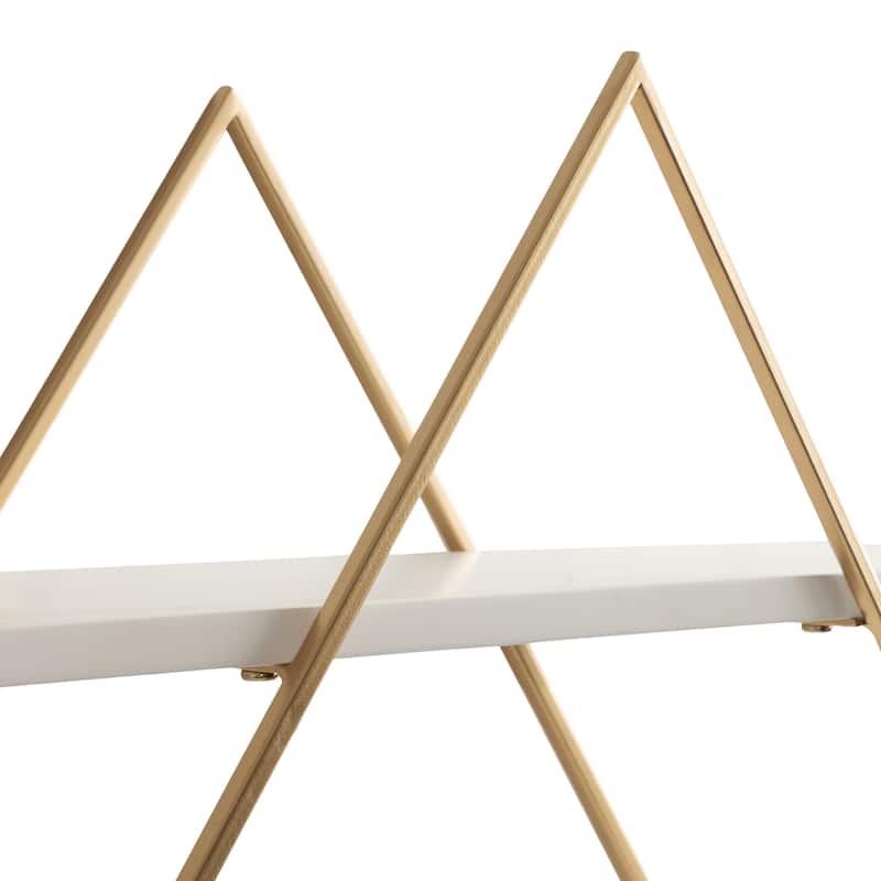 Kate and Laurel Daxton Modern Geometric Wall Shelf
