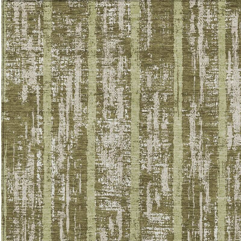 HomeRoots Striped Transitional Rectangle Outdoor Rug