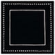 preview thumbnail 124 of 127, SAFAVIEH Handmade Bella Alverta Dotted Border Wool Rug 5' Square - Black/Ivory