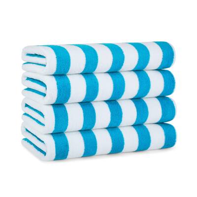 Arkwright Cali Cabana Beach Towels Pack of 4 100% Ring Spun Cotton Large Soft Quick Dry Pool Towel, Perfect for Hotel 30 x 60 in