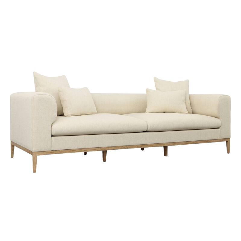 Dora 103" Upholstered Sofa, Beige