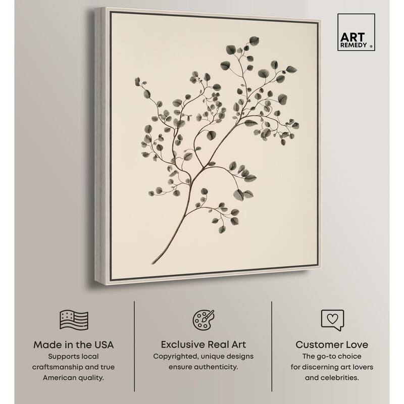 Bilberry Branch Canvas by Art Remedy