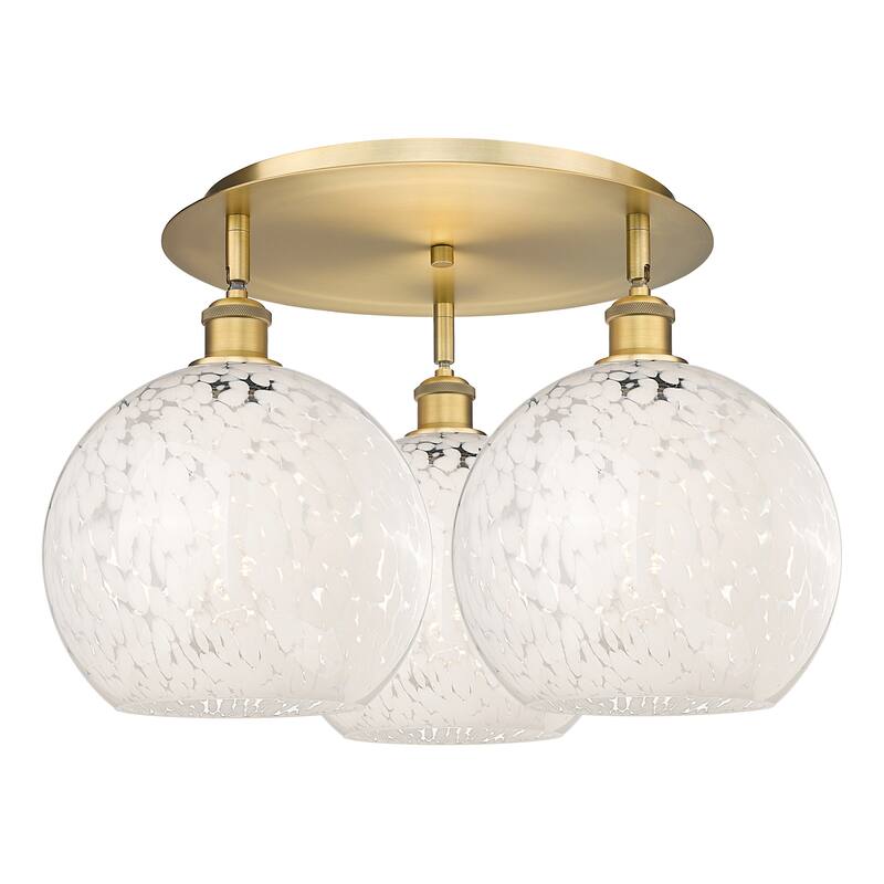 Innovations Lighting 516-3C-13-22-White Mouchette-Ceiling Fixture