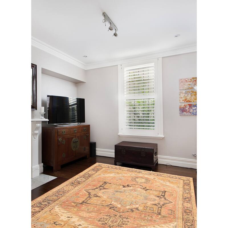 ECARPETGALLERY Hand-knotted Jules Serapi Dark Copper Wool Rug - 8'7 x 11'10