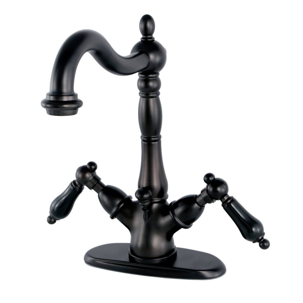 Kingston Brass Duchess 1.2 GPM Centerset Bathroom Faucet with Black