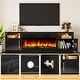 preview thumbnail 24 of 42, Bossin 70" Fireplace TV Stand with 36" Electric Fireplace, TV Stand for TVs Up to 80", 20 Colors LED Lights/Entertainment Center