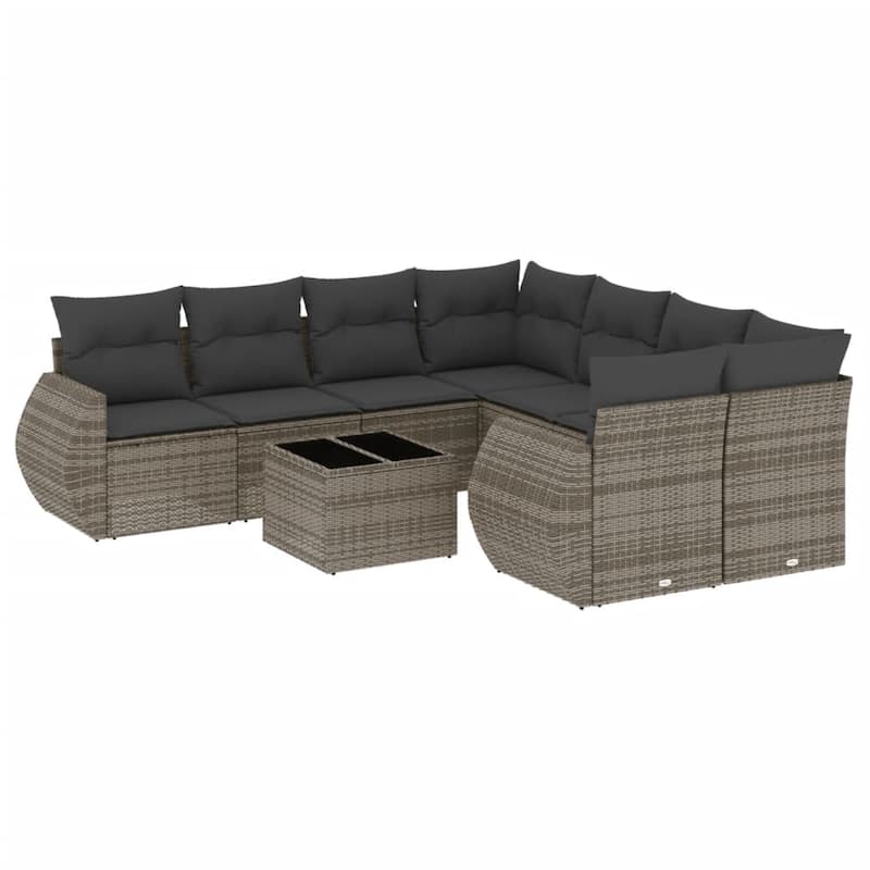 vidaXL Garden Sofa Set - 21.7 x 21.7 x 14.6