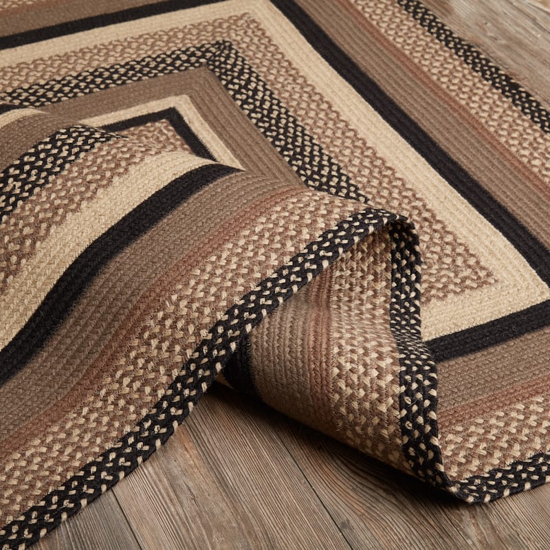 Sawyer Mill Charcoal Jute Rug Rect w/ Pad 48x72