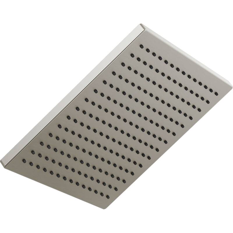 Delta Universal Showering 2.5 GPM Single Function Rain Shower Head - Lumicoat Stainless