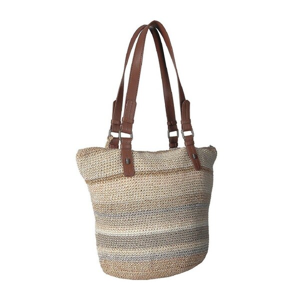 the sak crochet double handle shopper