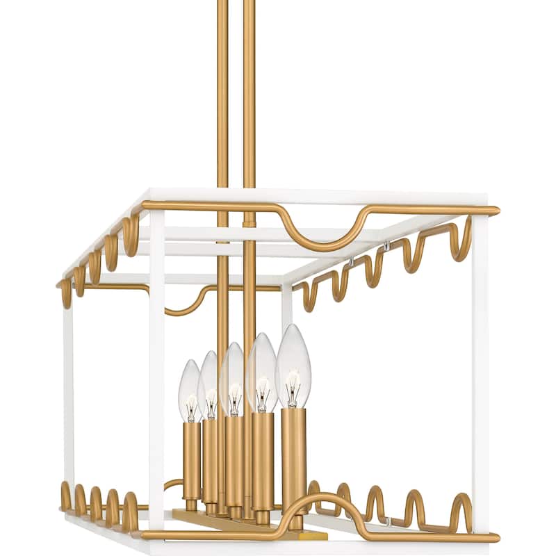 Brinkman 4-Light Matte White Island Light