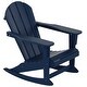 preview thumbnail 18 of 85, POLYTRENDS Laguna Adirondack Eco-Friendly Poly All-weather Outdoor Rocking Chair