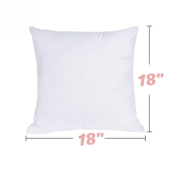 Throw Pillows Insert - Single Pillow 18 x 18 Inches for Bed and