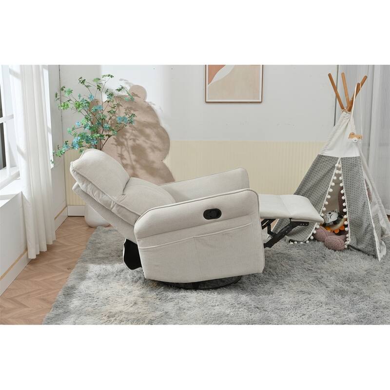 360° Swivel Rocker Recliner Chair,Swivel Nursery Rocking Chair,Glider Chair,Modern Rocking Swivel Recliner Chair