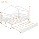 preview thumbnail 4 of 83, Montessori Bed House Bed with Trundle Bed and Headboard, Wood Daybed Platform Bed Frame No Box Spring Needed for Boys Girls